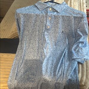 Men's Blue Peter Millar Golf Polo